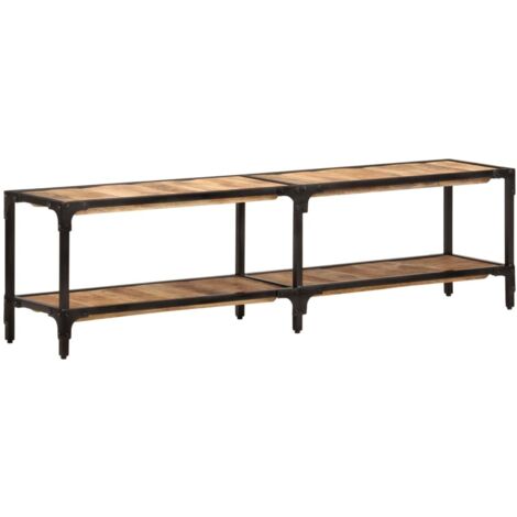Mueble de TV madera maciza de mango 150x30x41 cm