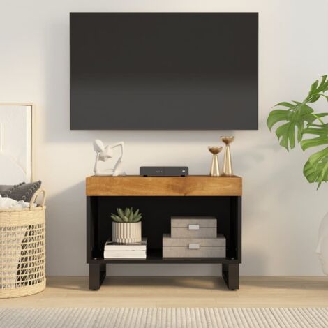 Mueble de TV madera maciza de mango 60x33x43,5 cm vidaXL