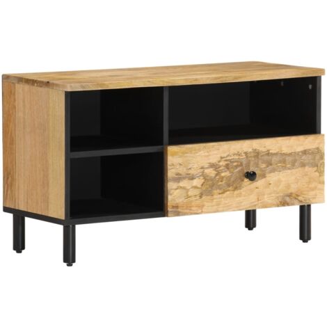 Mueble de TV madera maciza de mango 80x33x46 cm vidaXL