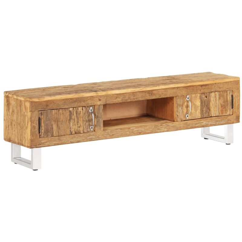 

Mueble de TV madera maciza reciclada 140x30x40cm