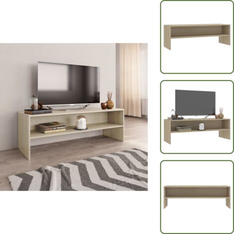 Mueble de TV moderno - vidaXL Mueble de TV madera contrachapada roble Sonoma 120x40x40cm - Mueble de TV clásico