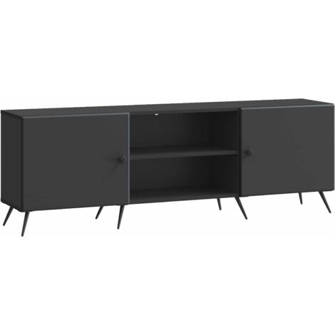 Mueble de TV Negro 150 x 31 x 50 cm Madera de Ingeniería