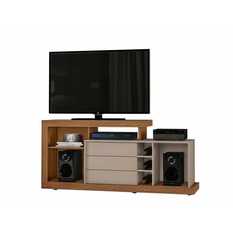 

Mirakemueble - Mueble de TV Pandora - Roble y Gris