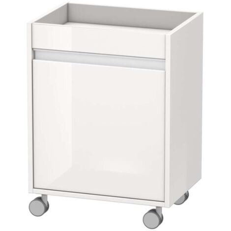 Mueble Duravit KETHO con ruedas 360x500x670mm apertura derecha blanco brillo