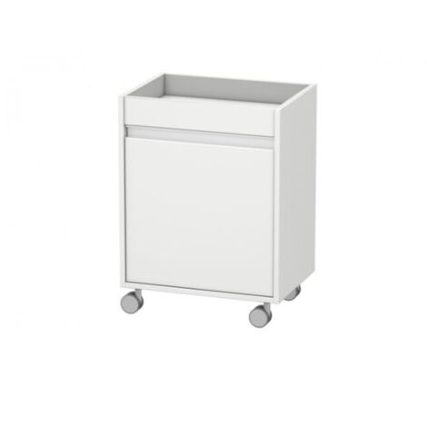 Mueble Duravit KETHO con ruedas 360x500x670mm apertura izquierda blanco mate