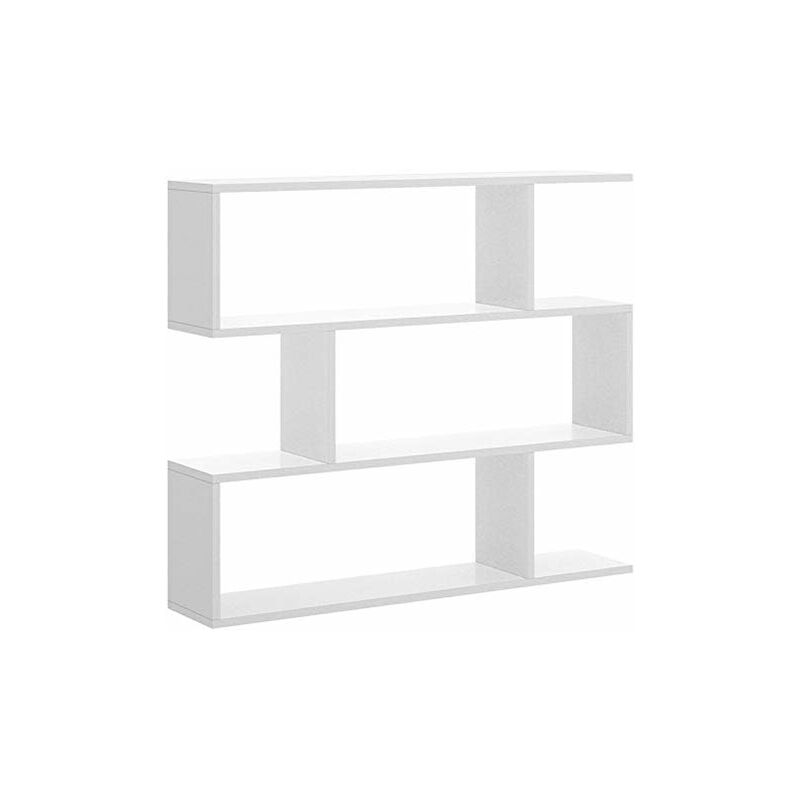 

Mueble Estantería blanca con diseño irregular moderna y barata de 110 cm