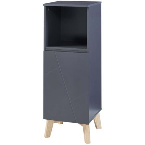 Mueble/estantería de baño gris 86 x 30 x 30 cm 030008884