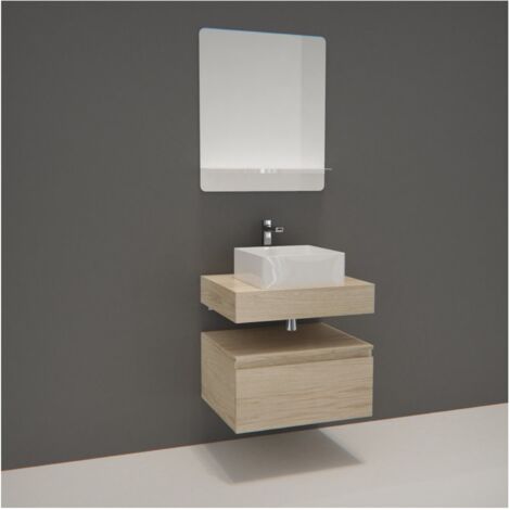 Mueble individual + lavabo + espejo WILL