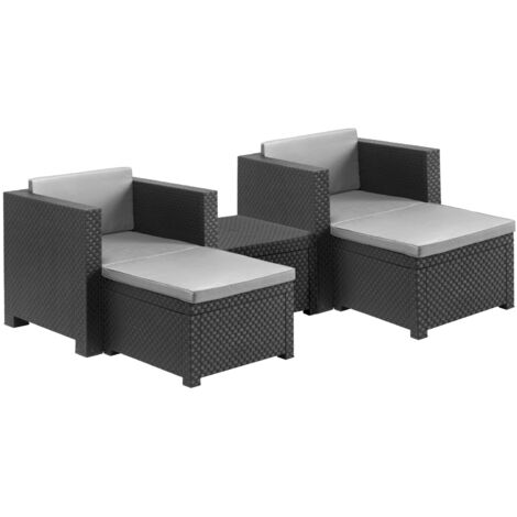 Mueble jard 5pz shaf res grafit sira 55480