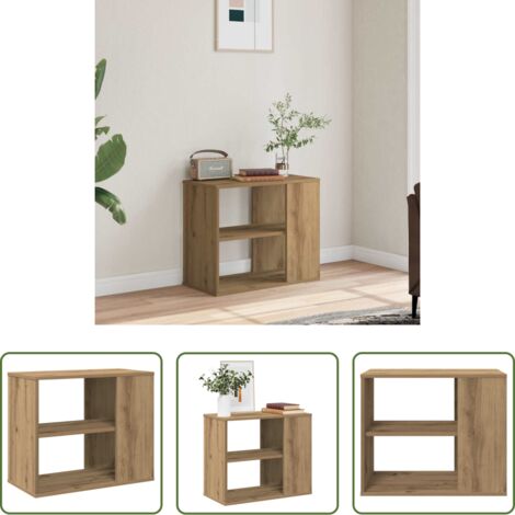Mueble lateral -  Armario auxiliar madera de ingeniería roble artisan 60x30x50 cm