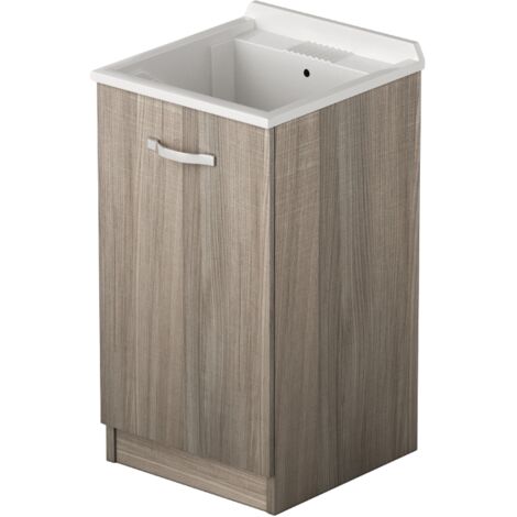 Mueble lavabo 1 puerta color Olmo Al.86x47x50cm