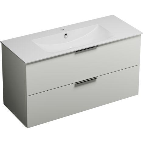 Mueble lavabo 120 cm BURGBAD Olena blanco brillo