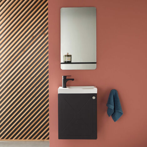 Mueble lavabo AVA + espejo + grifería