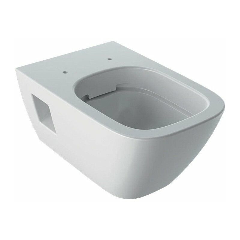 

Geberit - Mueble lavabo de pared para inodoros, forma parcialmente cerrada. Sin llanta. KeraTect