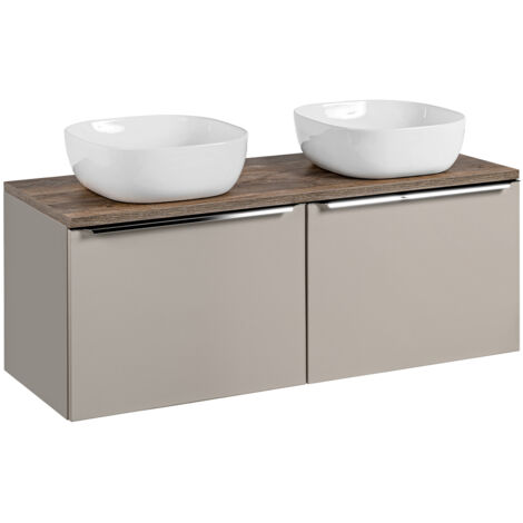 Mueble lavabo doble 120cm Éros Topo