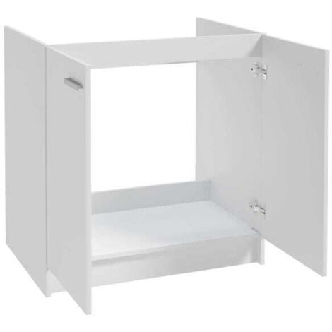 Mueble lavabo individual 80x50 blanco