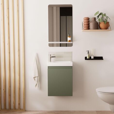 Mueble lavabo LISA + espejo + grifería
