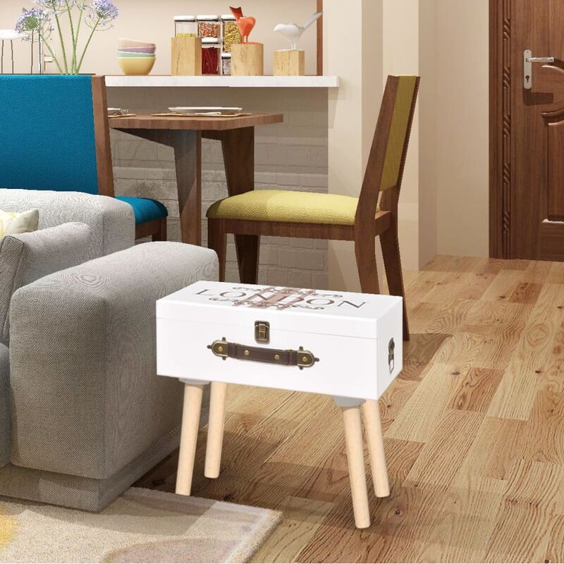 

Mueble mesa auxiliar blanco 40x30x41,5 cm