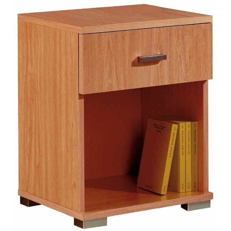 

Mueble mesita Auxiliar 1 Cajon 1 Hueco habitacion despacho Dormitorio Color Cerezo 50x40x31