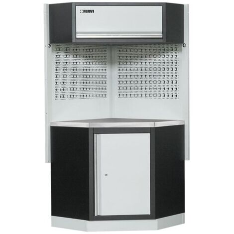 Mueble modular de esquina para taller banco de trabajo Fervi A008F
