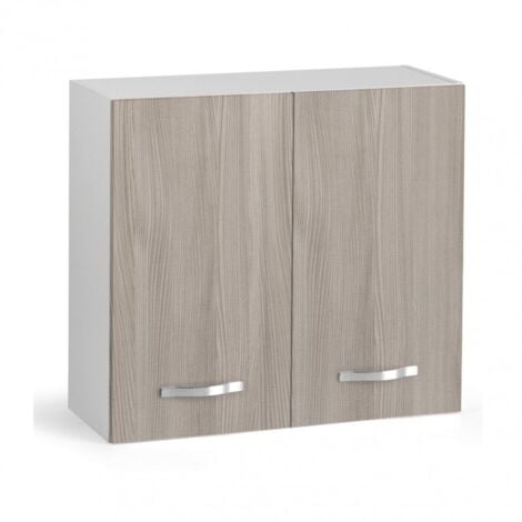 IPERBRIKO Mueble Modular De Pared Escurridor De Platos Para Cocina Olmo Cm 80x32xH 72 Con 2 Puertas