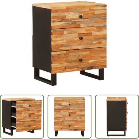 Mueble -  Mueble cama Marrón 50 x 33 x 62 cm Madera de mango maciza