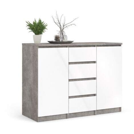 Mueble Multiusos 2 Puertas y 4 Cajones Naia