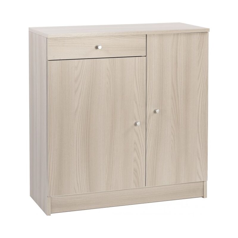 

Mueble multiusos 77xH80 cm Olmo claro con dos puertas y un cajón | Olmo