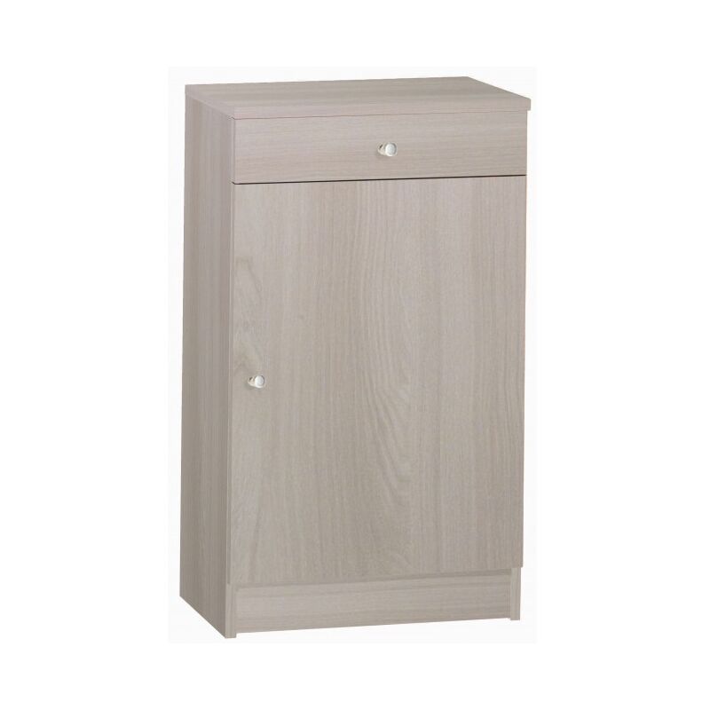 

Mueble multiusos 80 cm Olmo claro con un cajón y una puerta | Olmo