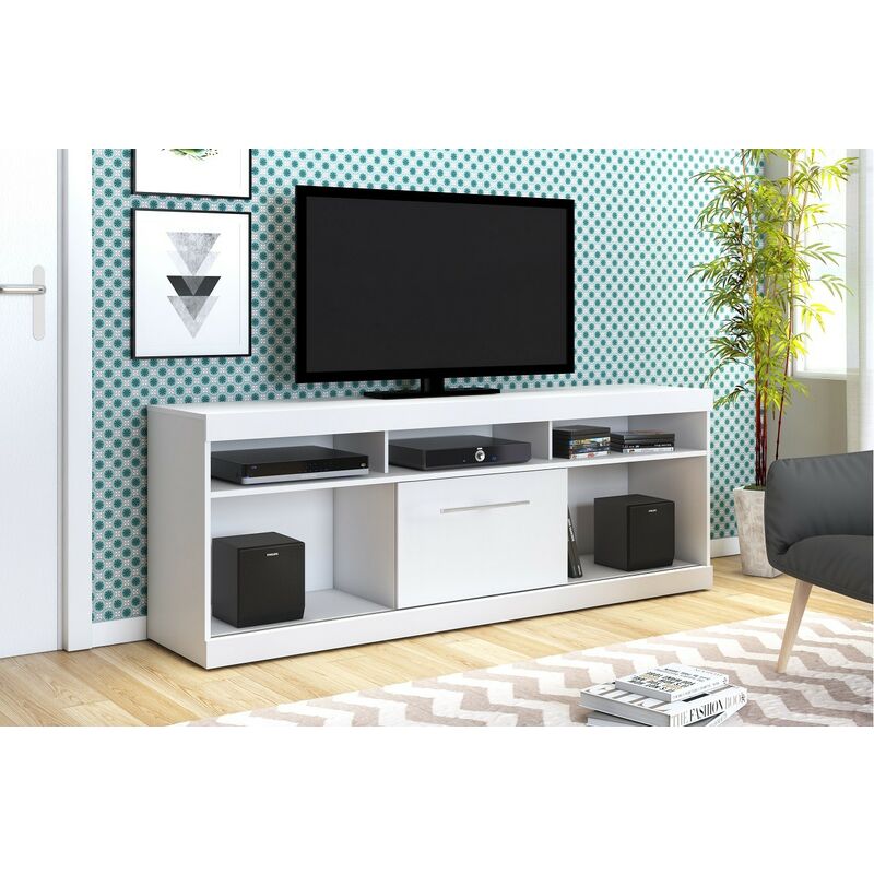 

Mueble OLIVIA, multiusos, madera, blanco brillo, 180 cms.