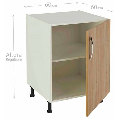 Mueble cocina con una puerta en varios colores 83 cm(alto)60 cm(ancho)58 cm(largo)
