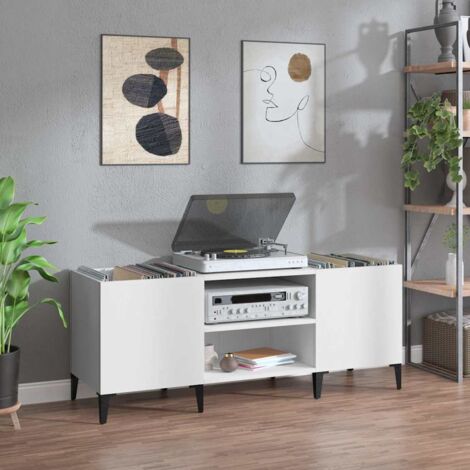 Mueble para discos madera contrachapada  121x38x48 cm