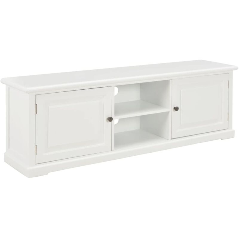 

Mueble para TV de Madera 120x30x40 cm Blanco - Blanco - Vidaxl