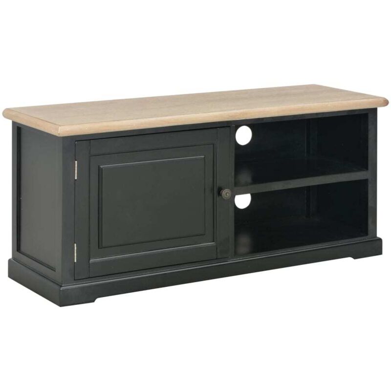

Mueble para el Televisor de Madera 90x30x40 cm Negro y Color de Madera 90x30x40 cm - Negro - Vidaxl