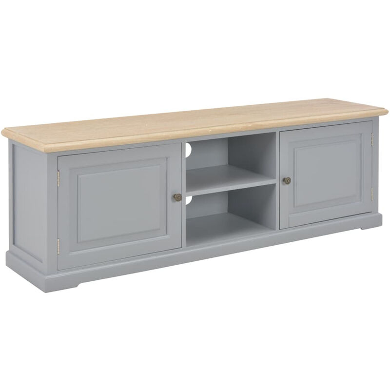 

Mueble para el televisor de madera gris 120x30x40 cm