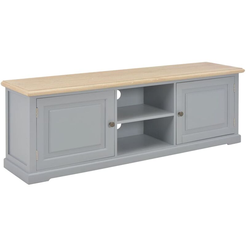 

Mueble para el televisor de madera gris 120x30x40 cm