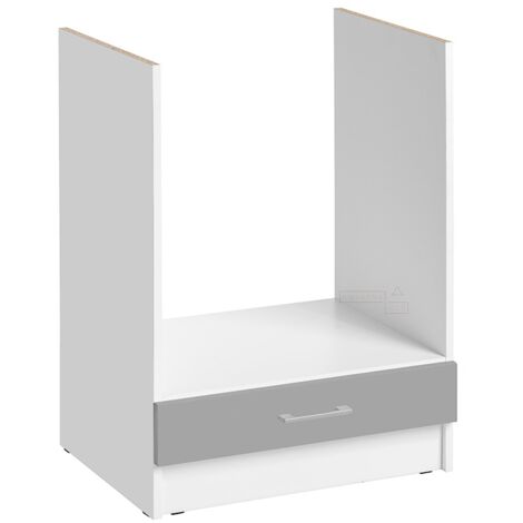 Mueble para horno empotrado Eco Gris Brillo L 60 cm