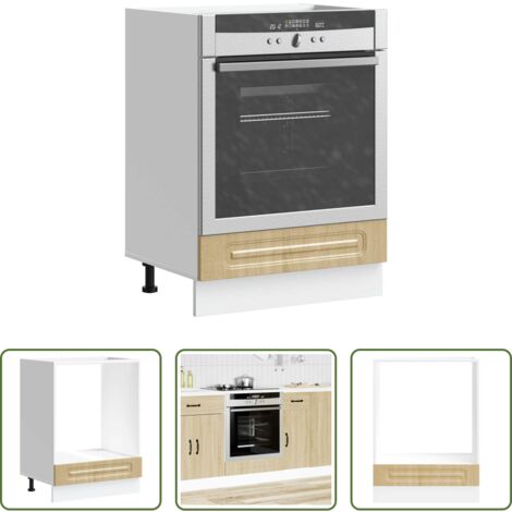 Mueble para horno -  Mueble de horno Kalmar roble sonoma madera reconstituida