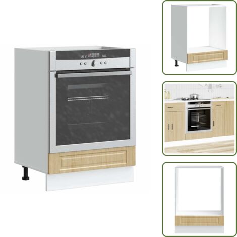 Mueble para horno - vidaXL Mueble de horno Porto roble sonoma madera reconstituida - Almacenamiento de horno