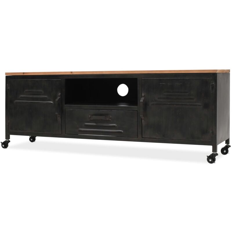 

Mueble para TV 120x30x43 cm Negro - Negro - Vidaxl