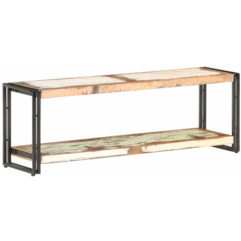

Mueble para la TV de madera maciza reciclada 120x30x40 cm