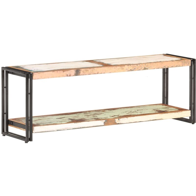 

vidaXL Mueble para la TV de madera maciza reciclada 120x30x40 cm - Marrón