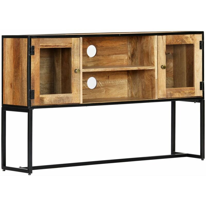 

Mueble para la TV de madera maciza reciclada 120x30x75 cm