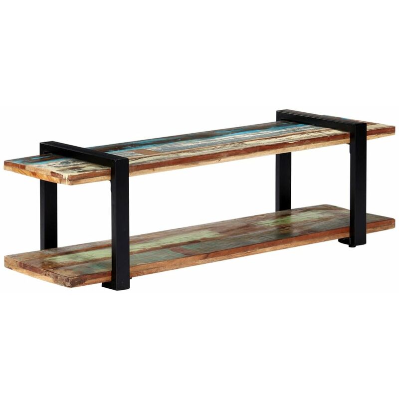 

Mueble para la TV de madera maciza reciclada 130x40x40 cm