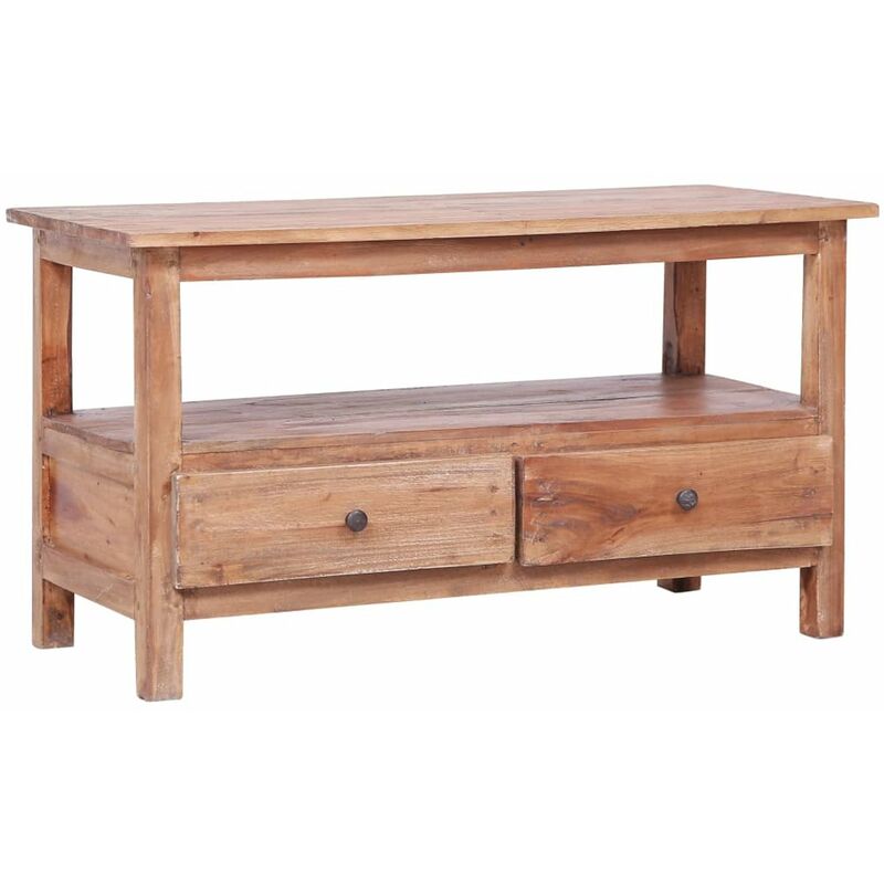 

Mueble para la TV de madera maciza reciclada 90x40x50 cm