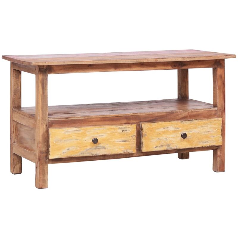 

Mueble para la TV de madera maciza reciclada 90x40x50 cm