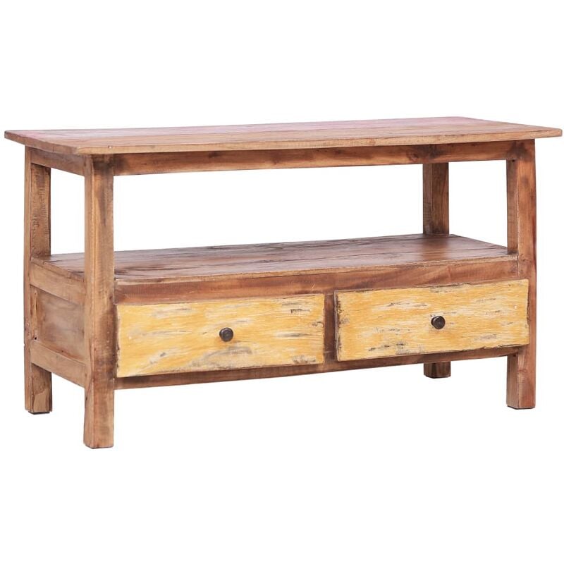 

Mueble para TV de Madera Maciza Reciclada 90x40x50 cm Marrón - Marrón - Vidaxl