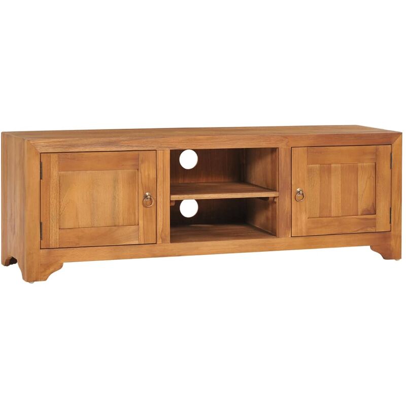 

Mueble para la TV madera de teca maciza 120x30x40 cm - Marrón