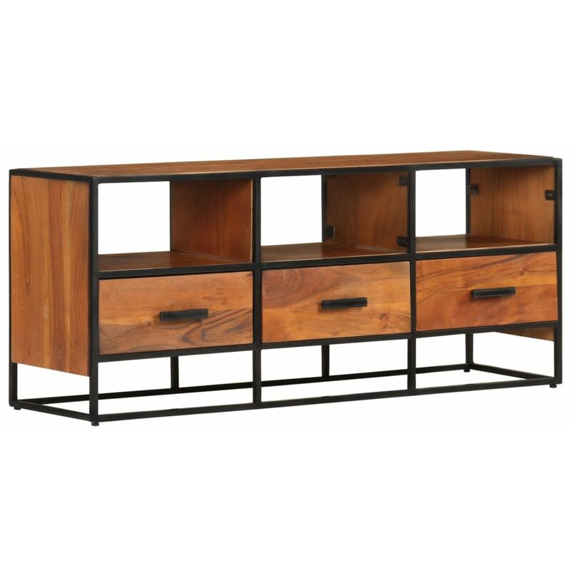 

Mueble para la TV madera maciza de acacia 110x30x45 cm