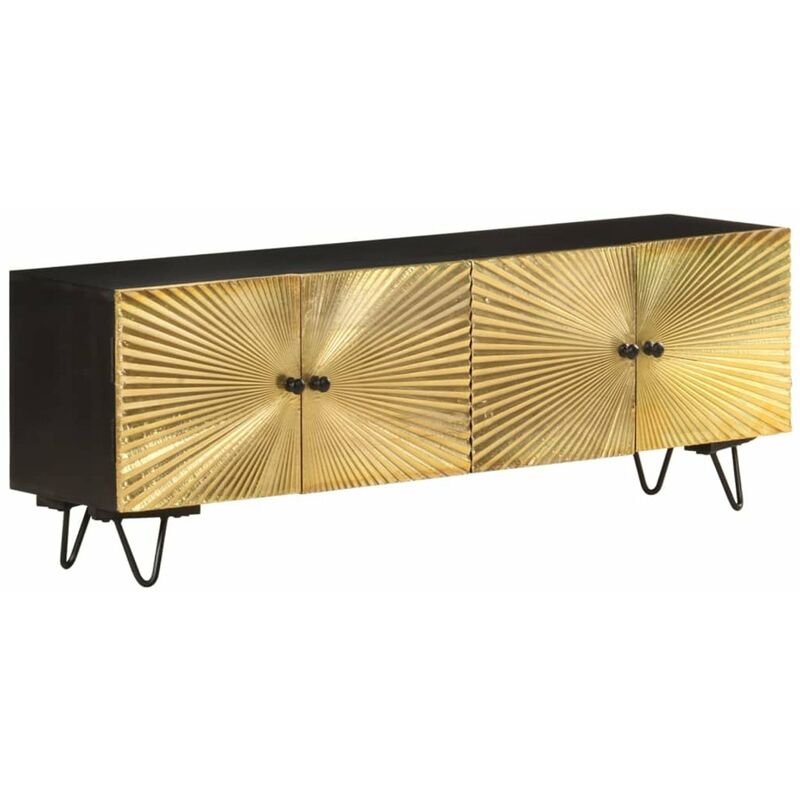 

Mueble para la TV madera maciza de mango 130x30x45 cm